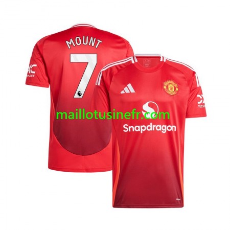 Maillot de Foot Manchester United Mason Mount 7 Domicile 2024-25